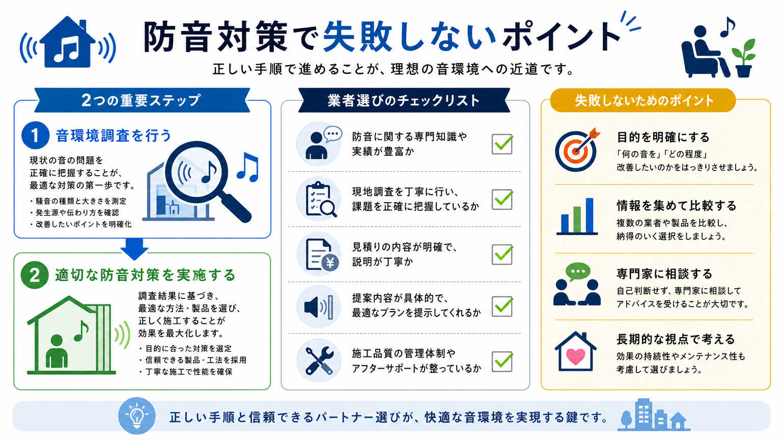 相談室の防音対策で失敗しないためのポイント